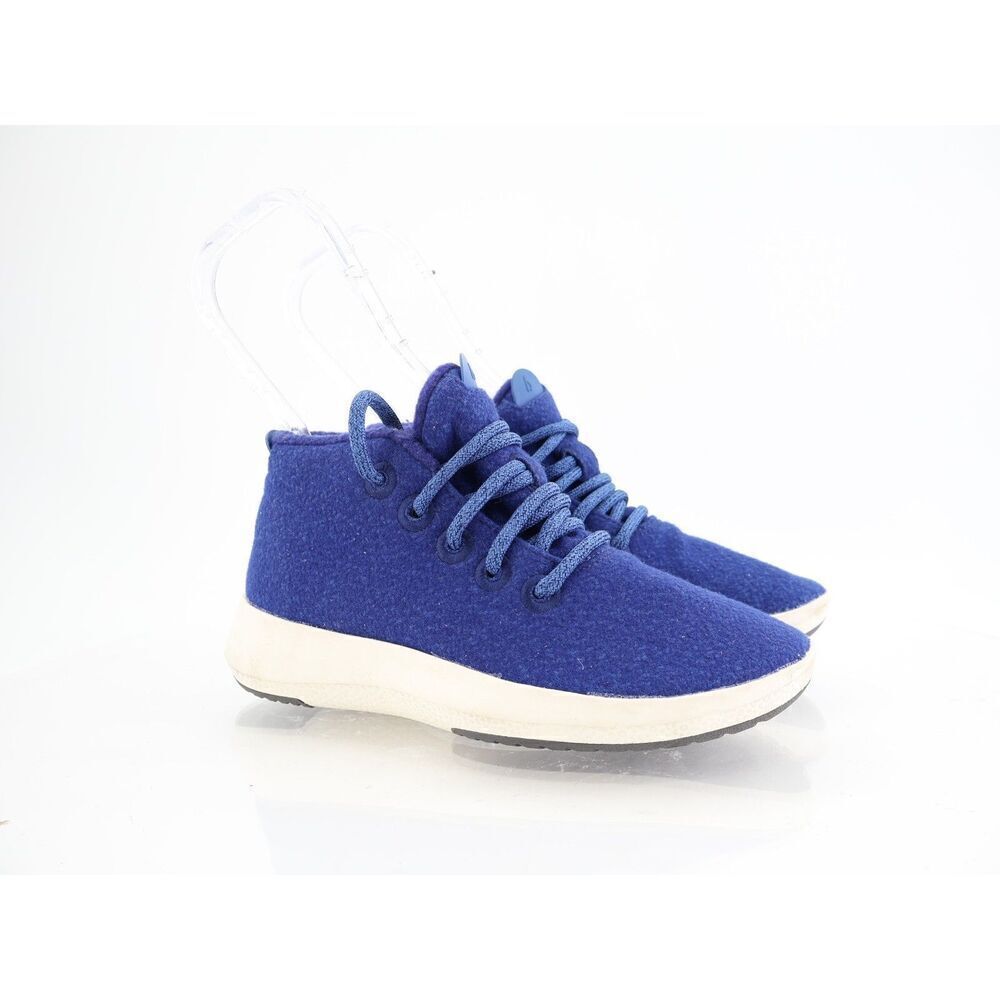 Allbirds Wool Runner Mizzle High Top Sneaker Blue Size 5 Womens Lace Up Shoes